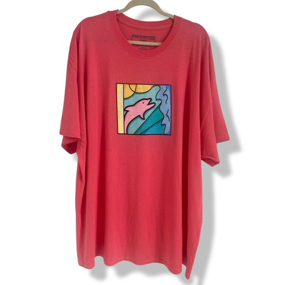 Pink Dolphin Graphic Tee - Picture 1 of 5